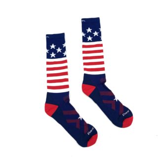 Darn Tough Midweight Ski & Snowboard Socks with Cushion, Stars & Stripes
