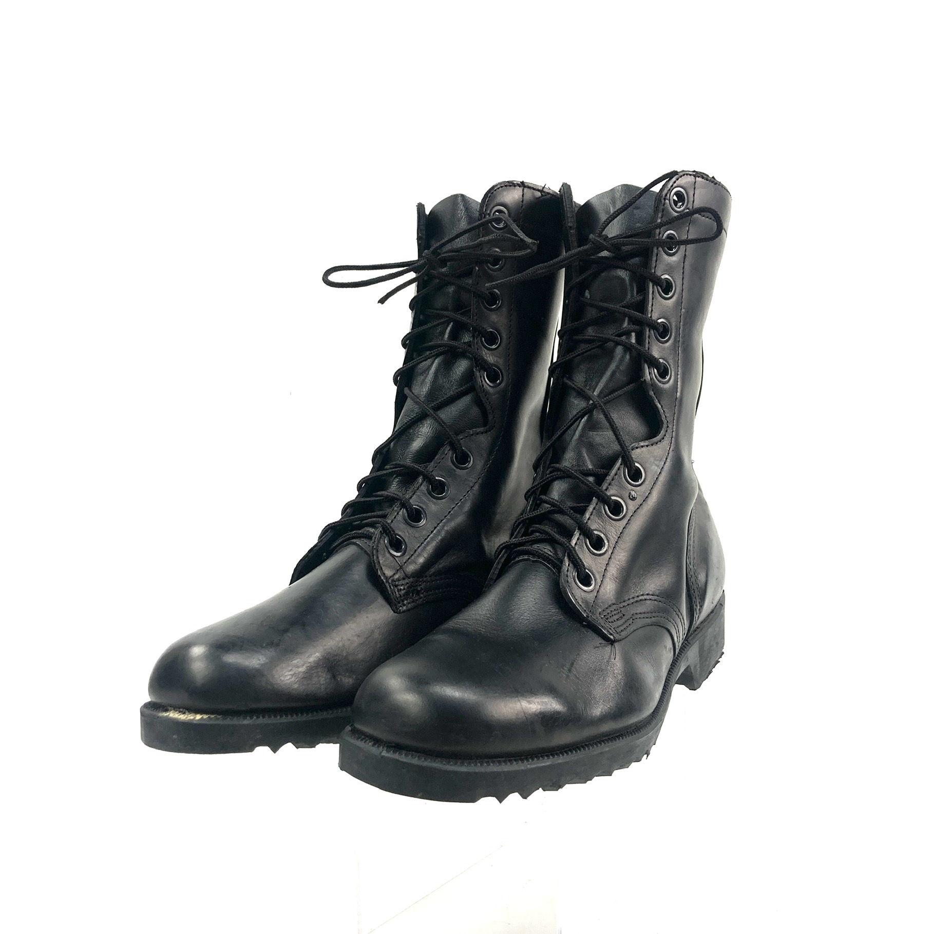 USGI Leather Combat Boots, Ripple Sole, Black - Venture Surplus