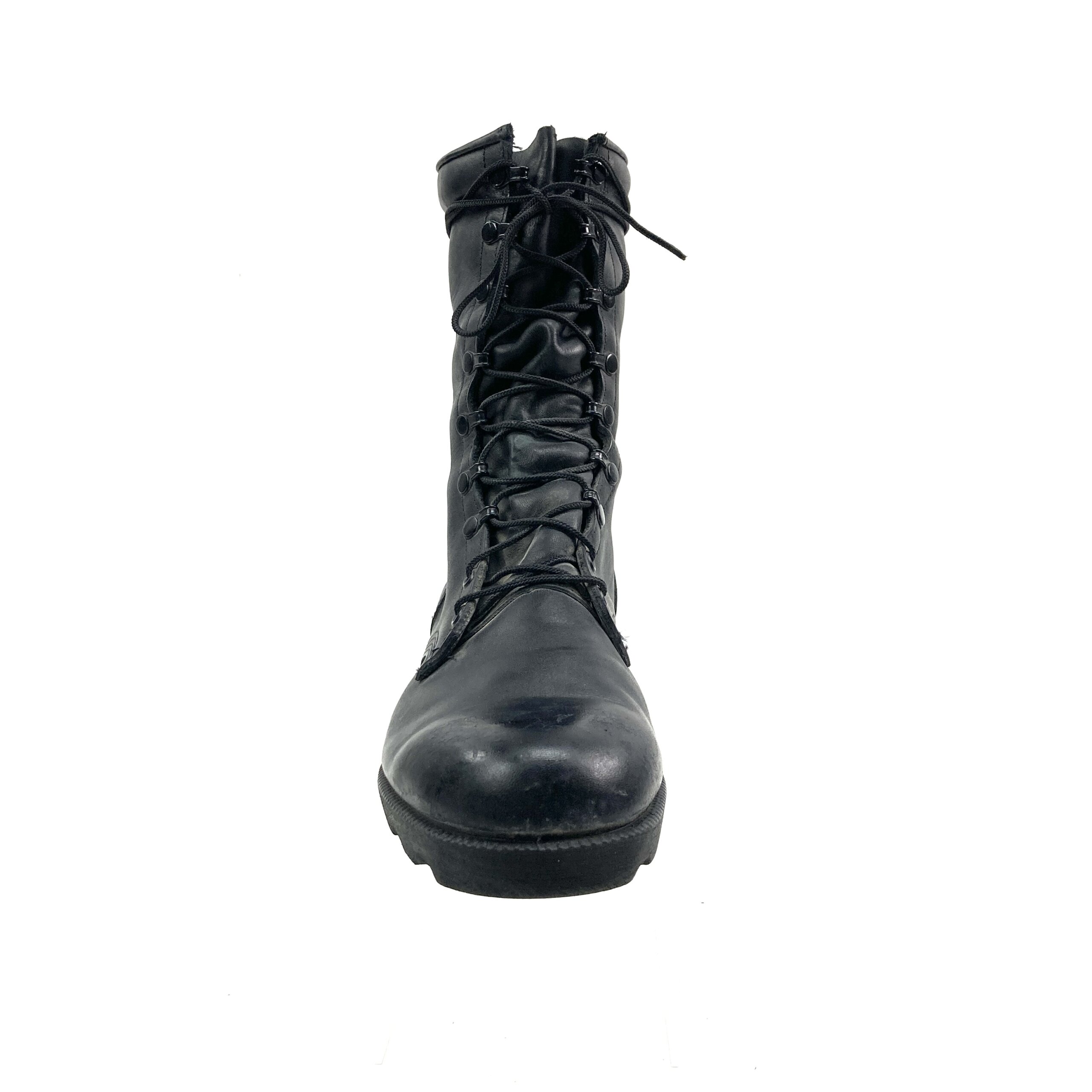 USGI Leather Combat Boots, Panama Sole, Black - Image 4