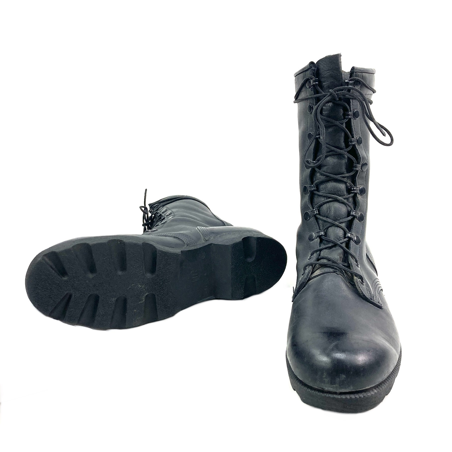 USGI Leather Combat Boots, Panama Sole, Black - Image 3