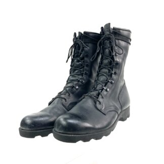 USGI Leather Combat Boots, Panama Sole, Black