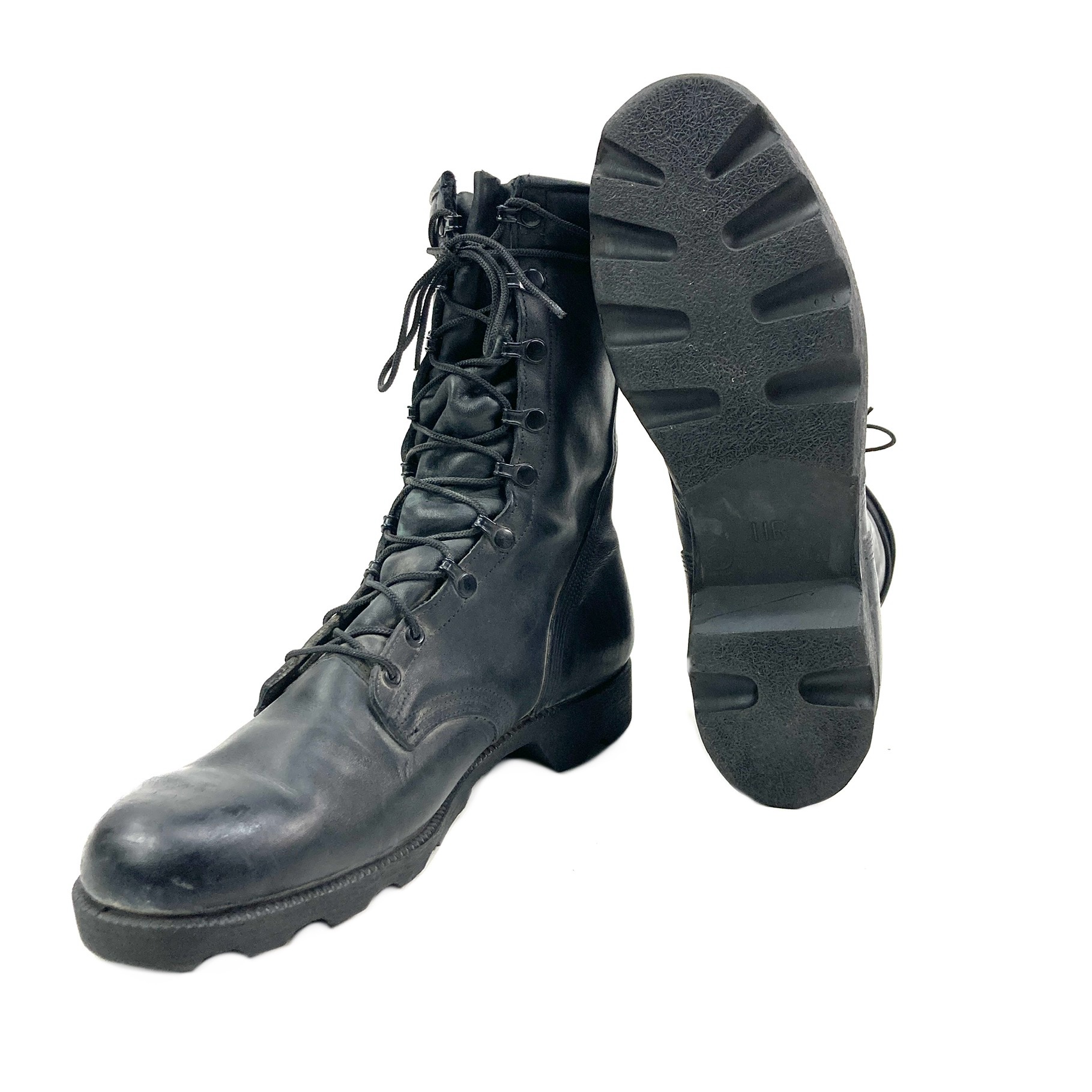 USGI Leather Combat Boots, Panama Sole, Black - Image 2