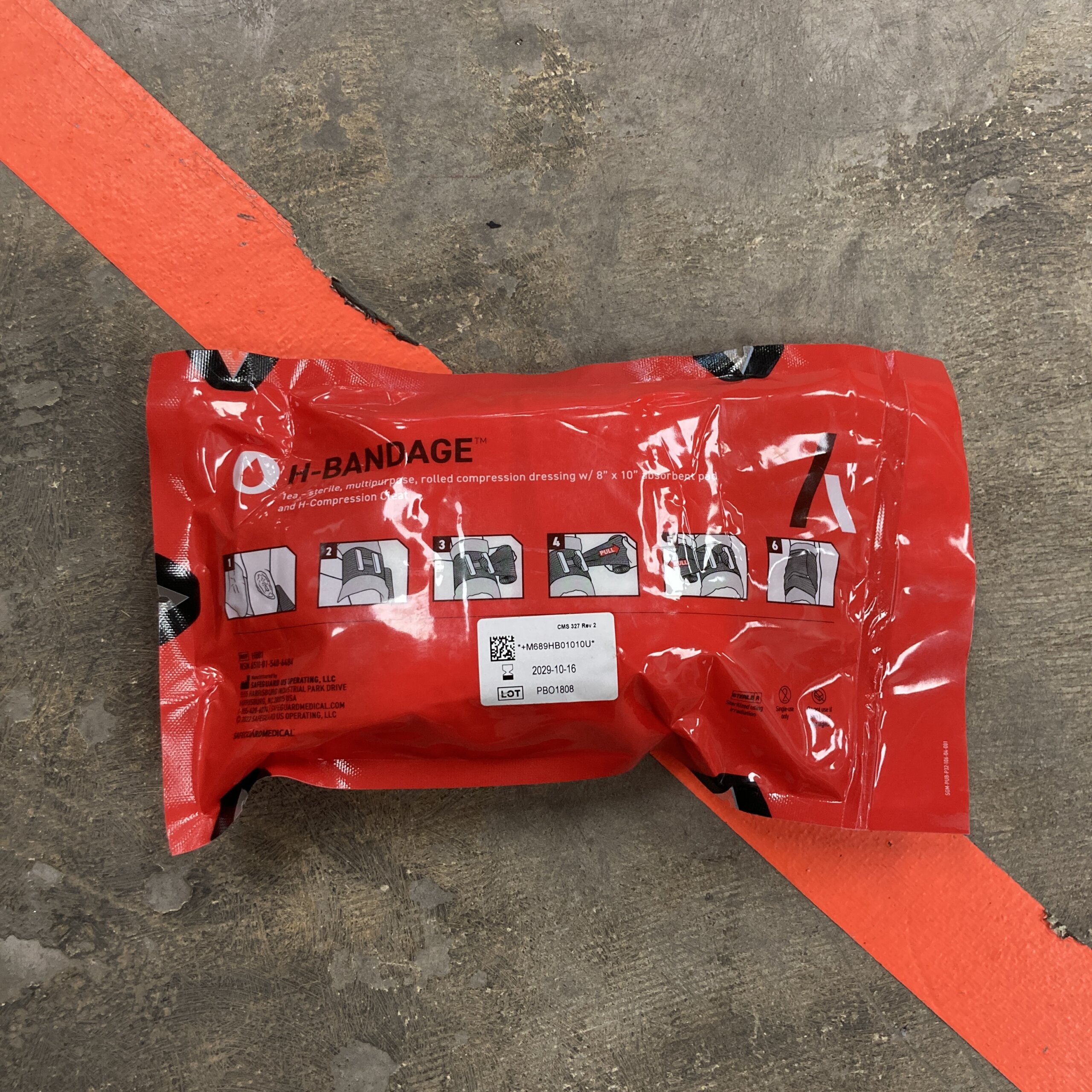 Safeguard Medical H-Bandage, 8 x 10 inch - Image 3