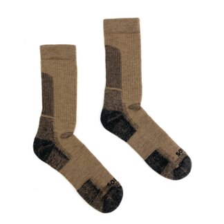 Soffe Shin Shield Boot Crew Socks, Coyote Brown