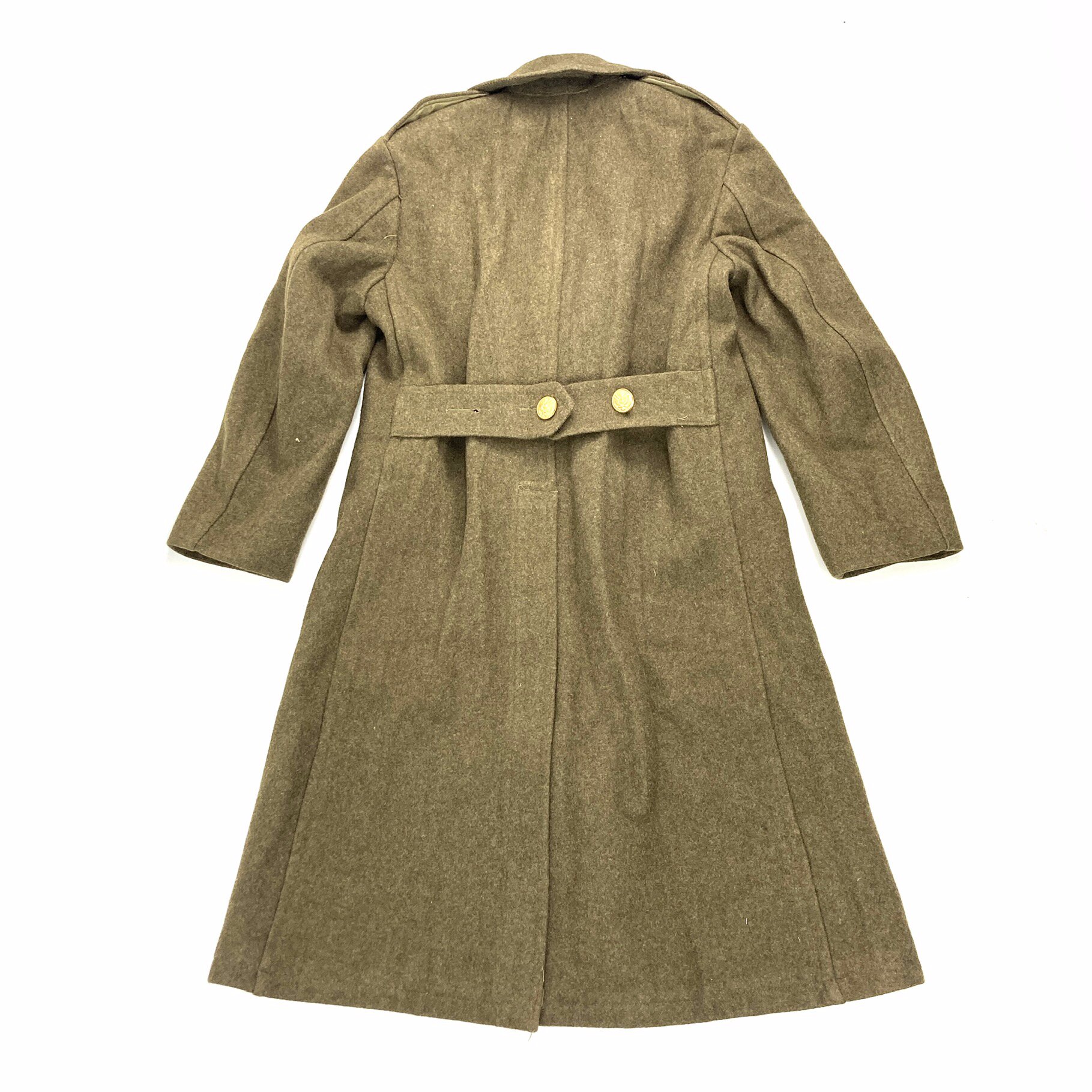 US Army WWII 100% Wool Officers Overcoat, Olive Drab - Venture Surplus