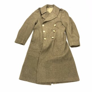 US Army WWII 100% Wool Officers Overcoat, Olive Drab