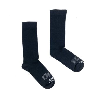 Soffe Frontline Boot Crew Socks, 2 Pack, Black