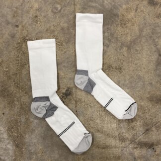 Bravo Sierra Go Faster Crew Socks, White