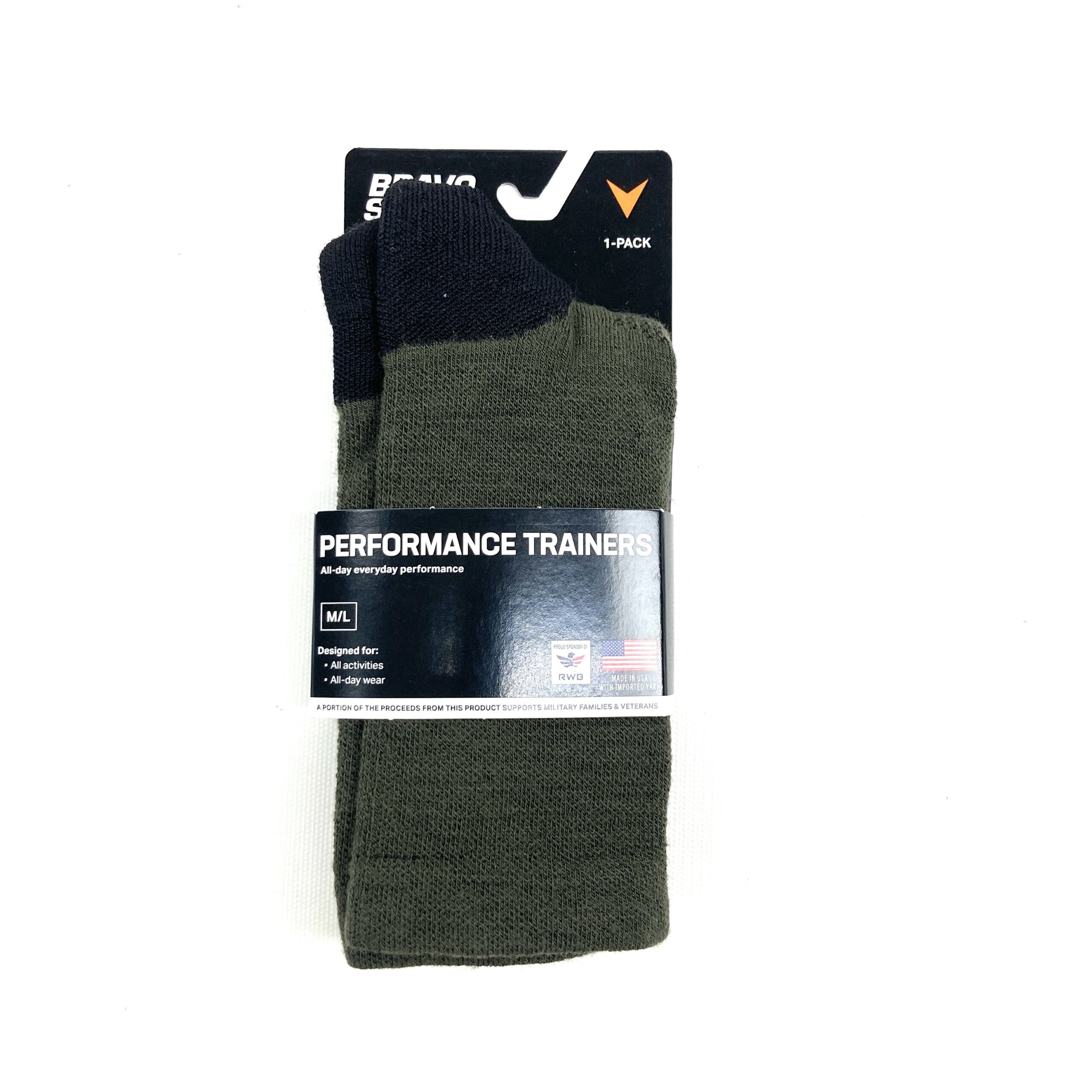 Bravo Sierra Performance Trainer Socks, Green - Image 3