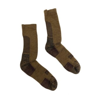 Bravo Sierra Shin Shield Boot Crew Socks, Brown